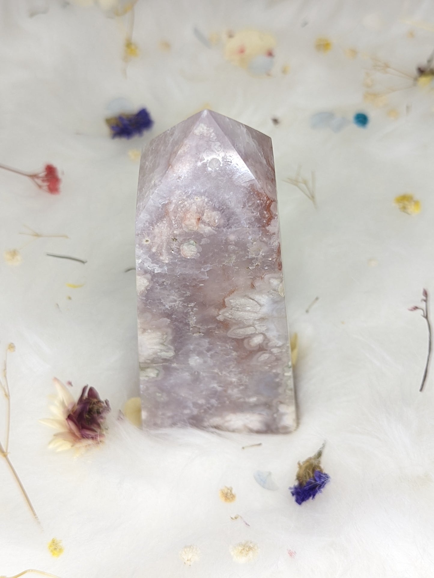 Purple Flower Agate Point