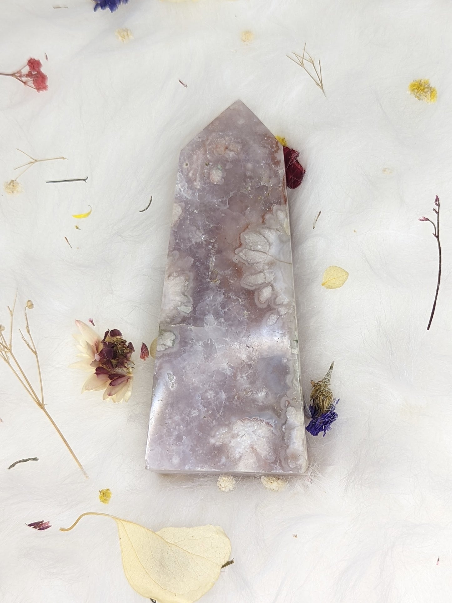 Purple Flower Agate Point