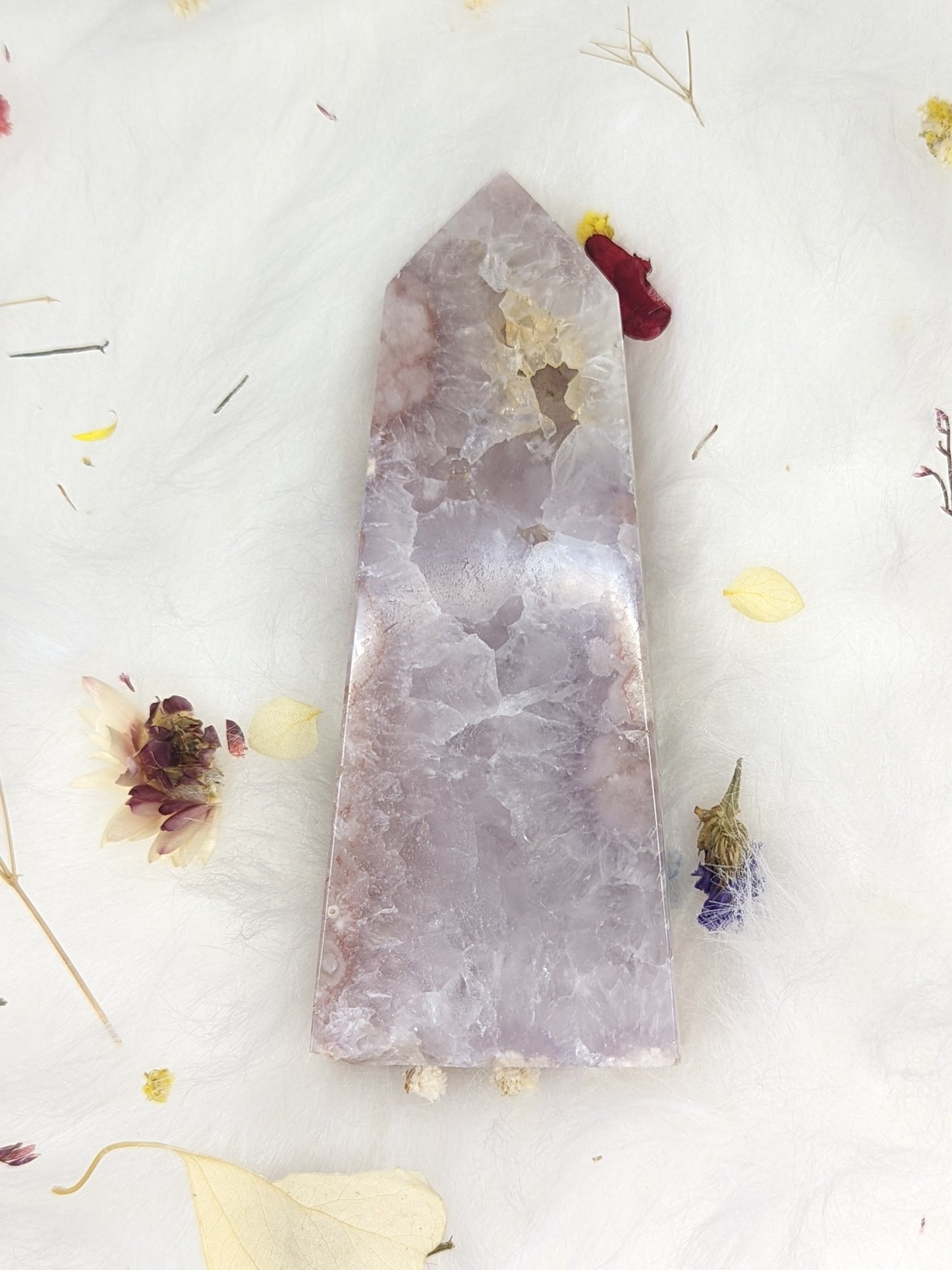 Purple Flower Agate Point