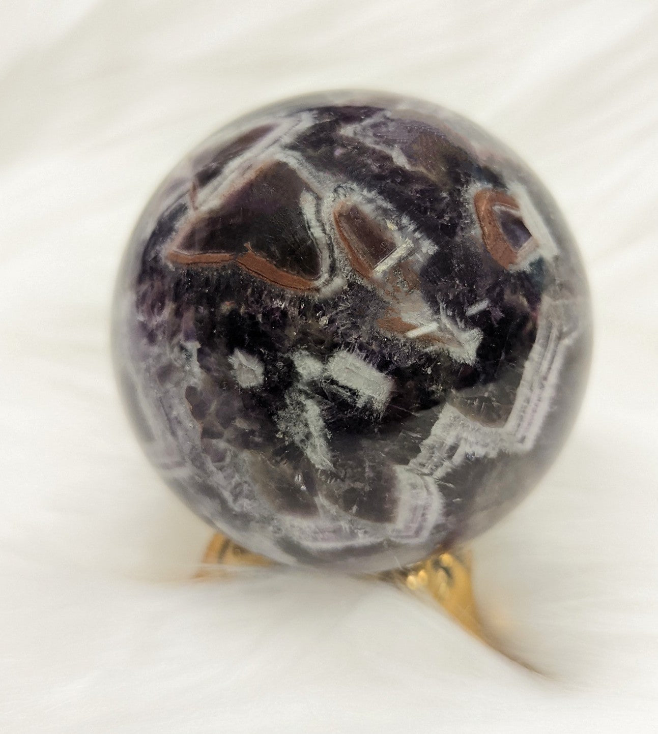 426g, Chevron Amethyst Sphere